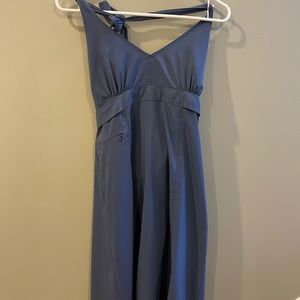 Athleta blue halter dress